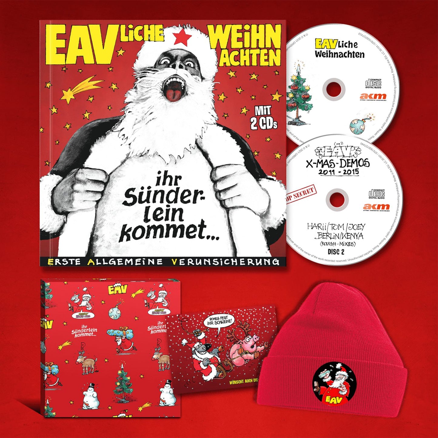 'EAVliche Weihnachten – Ihr Sünderlein kommet‘ Deluxe Paket (Buch & 2 CD)