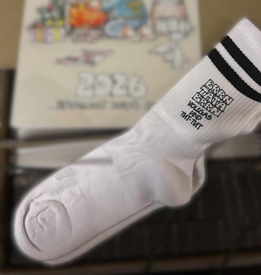 Tennissocken mit 300PS Zitat EAV